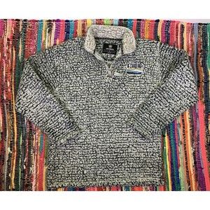 Top of the World N. Carolina State Logo Fleece Sherpa Sweatshirt Size L Gray